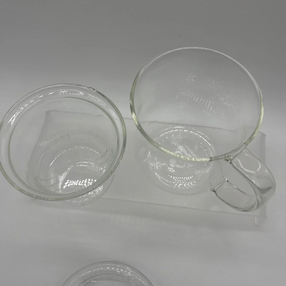 Teavana Joli Clear Glass Mug with Infuser Basket and Lid 10 oz GUC